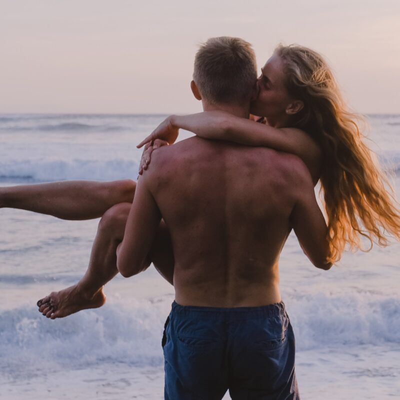 couple at nude beach