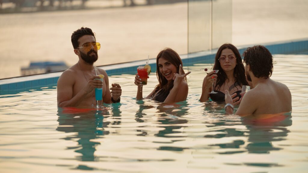 couples at a swinger lifestyle party