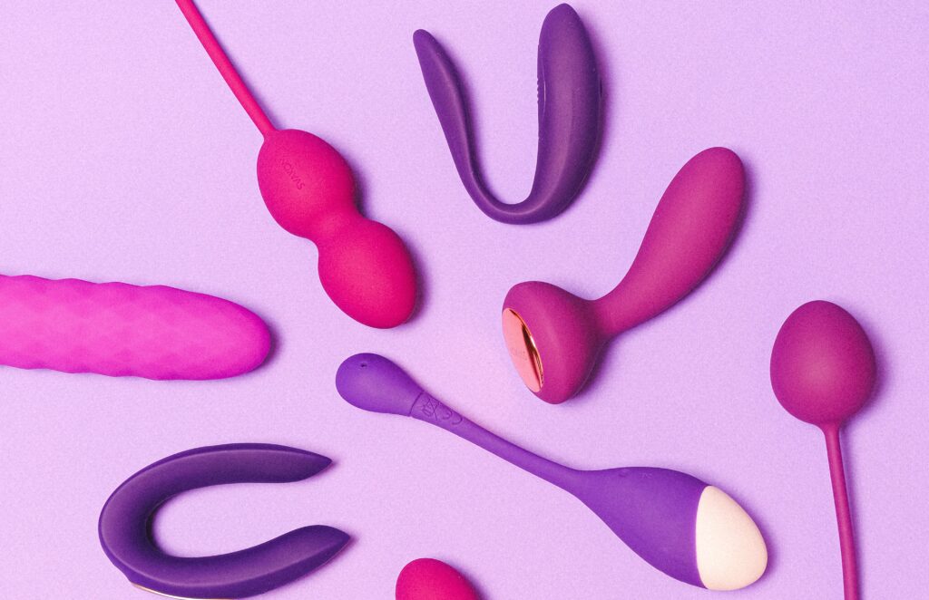 pink and purple sex toys