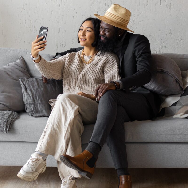 couple celebrating milestone in swinger lifestyle