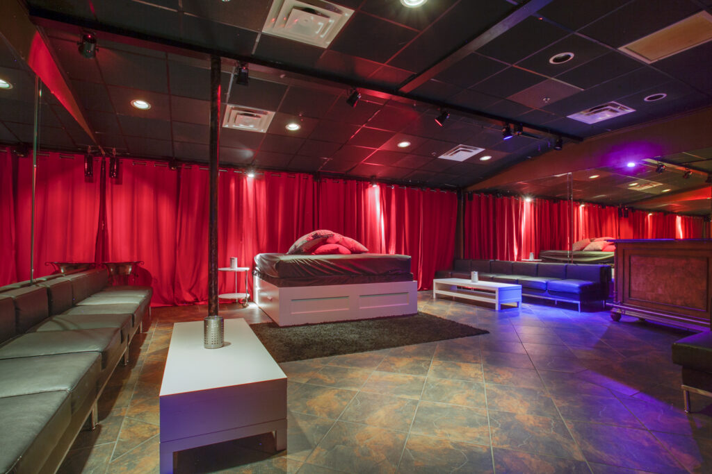 Picture of VIP room at Colette Club in Dallas, Texas.