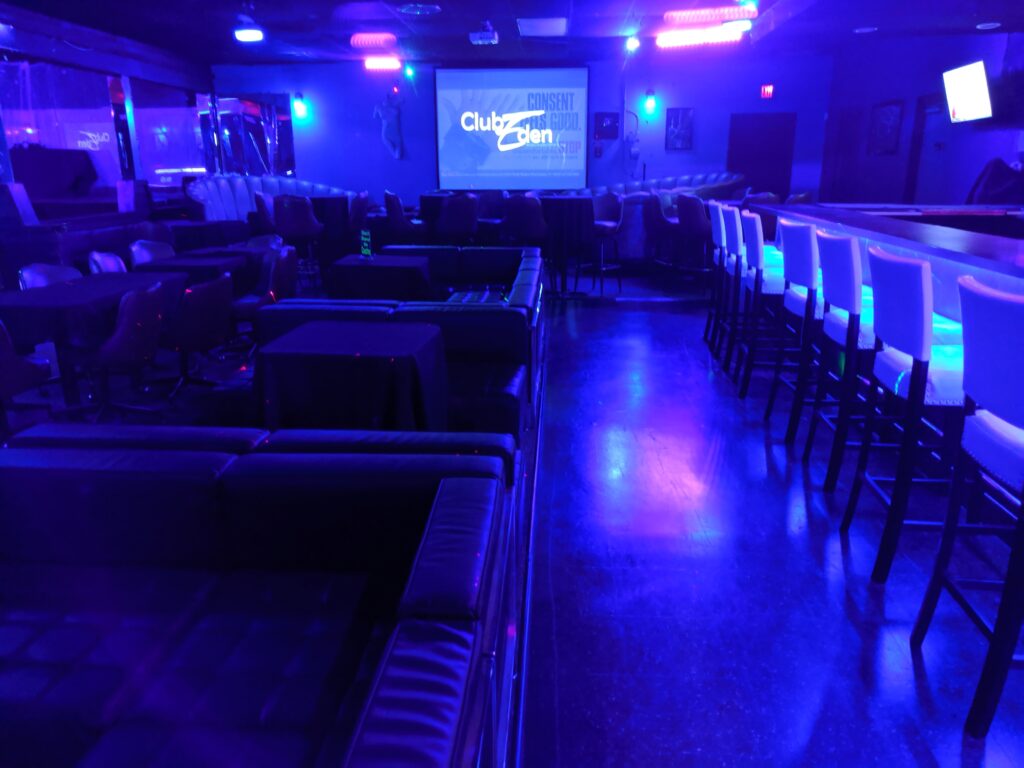 Picture of Club Eden in Dallas, Texas.