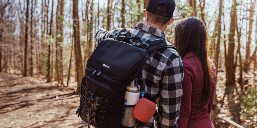 couple in the forest