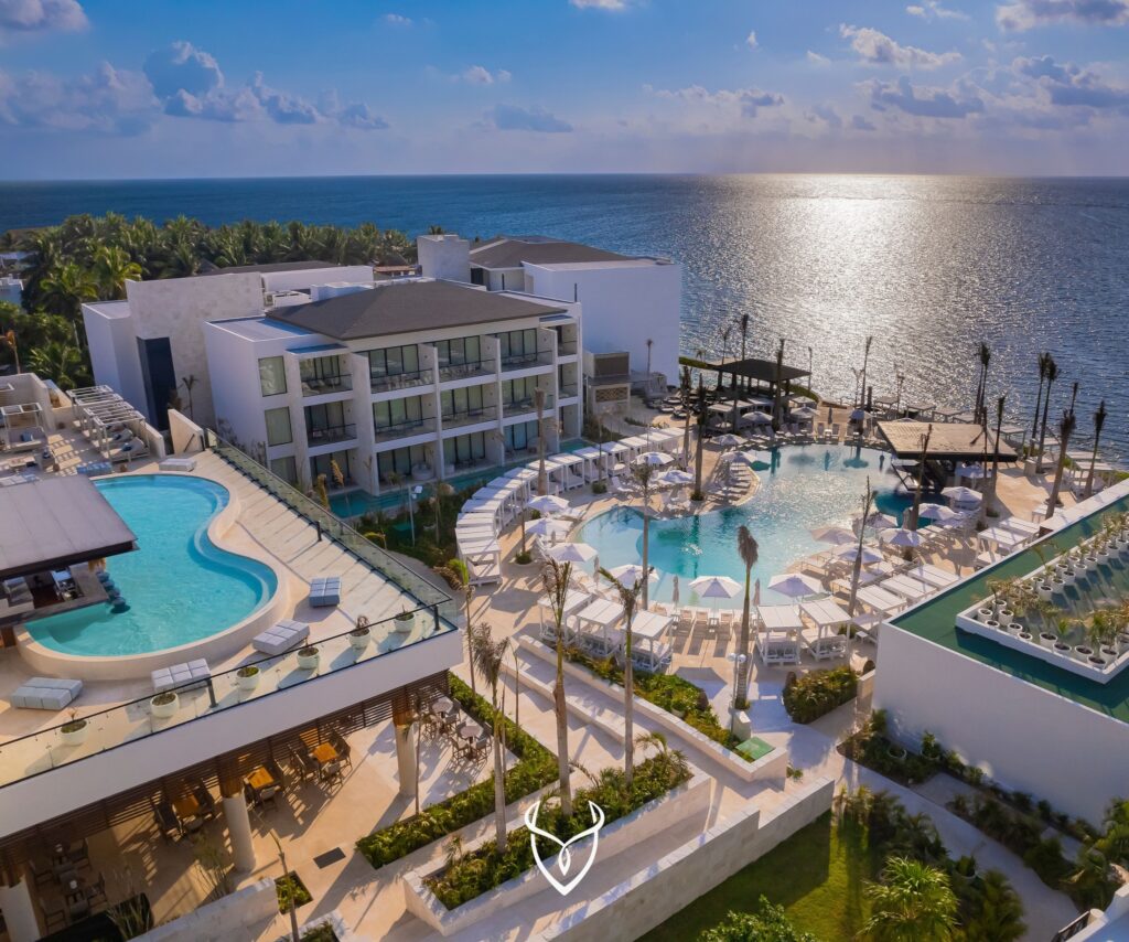 Picture of aerial view of the entire Desire Riviera Maya Resort in Mexico