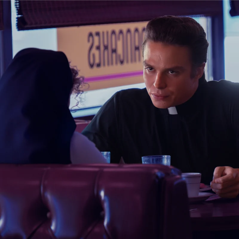 Father Charlie Mayhew in Grotesquerie (Image via FX)