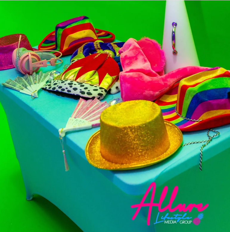 Image of props in the table