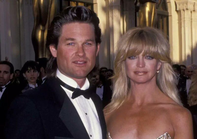 Kurt Russell and Goldie Hawn at the 1989 Oscars