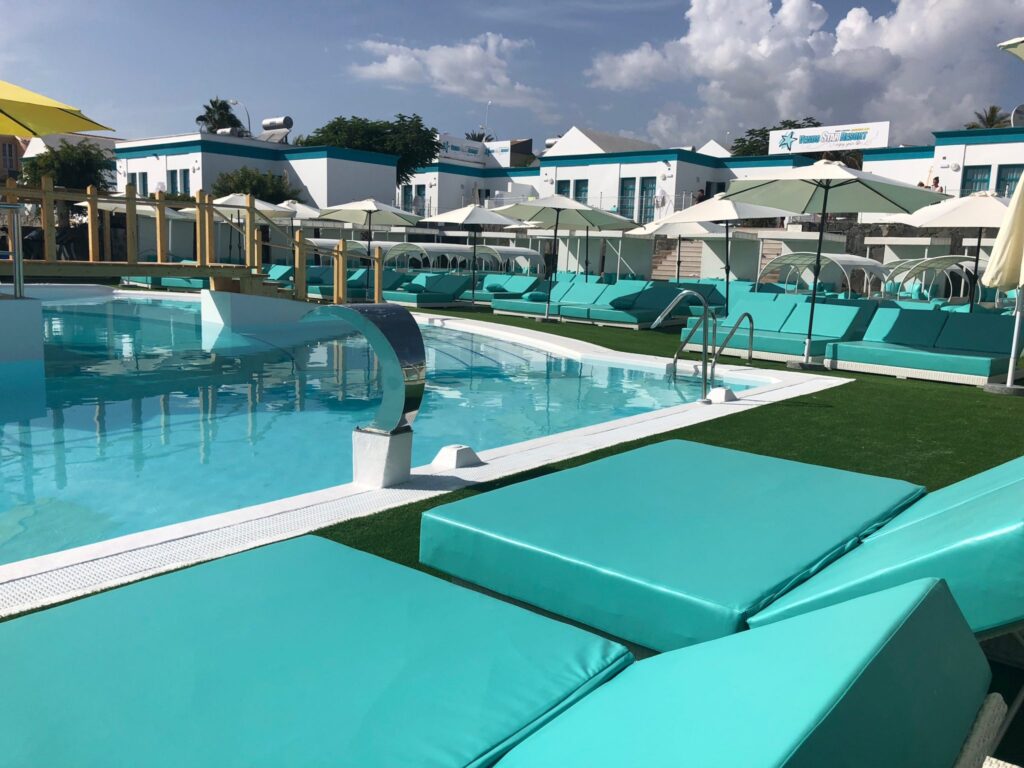 Picture of the pool area at the Venus Star Swinger Resort in Gran Canaria, Spain