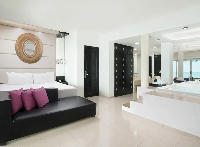 Picture of the oceanfront passion suite at Desire Riviera Maya Resort