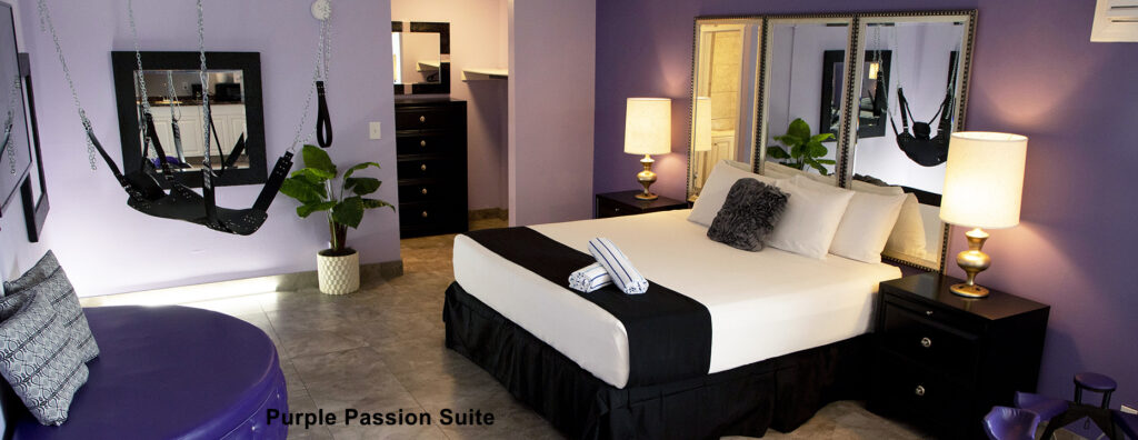 Picture of the Purple Passion Suite at the Rooftop Resort in Hollywood, Florida