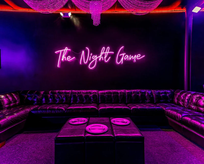 An image of The Night Game Houston swingers clubs lounge