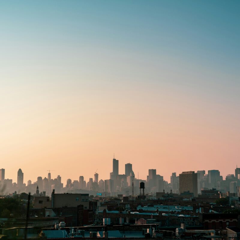 landscape photography of high rise buildings