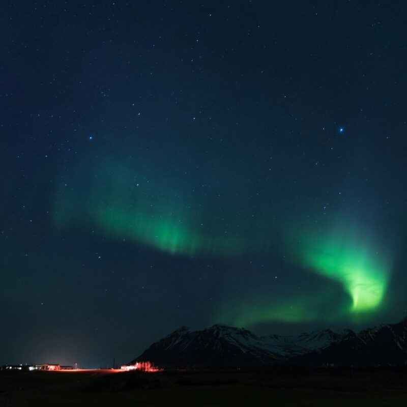 landscape photography of sky and mountains