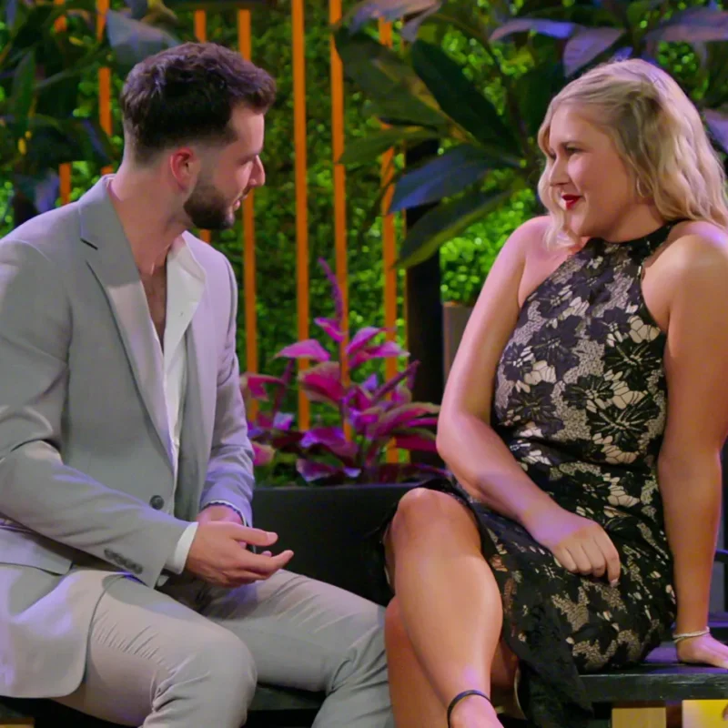 Love Is Blind. (L to R) Nick Dorka, Hannah Jiles in episode 705 of Love Is Blind. Cr. Courtesy of Netflix © 2024COURTESY OF NETFLIX