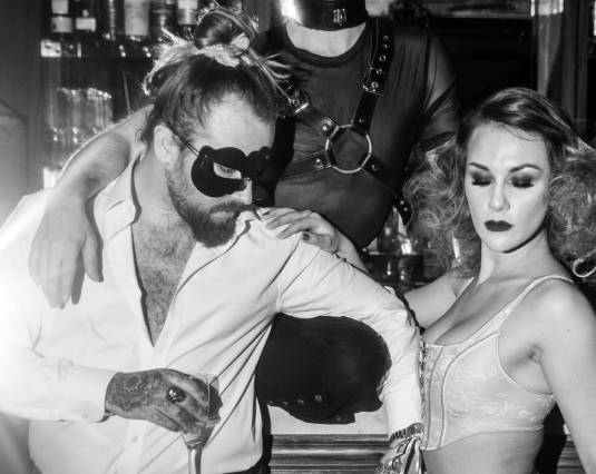 Image of a man and woman in the party