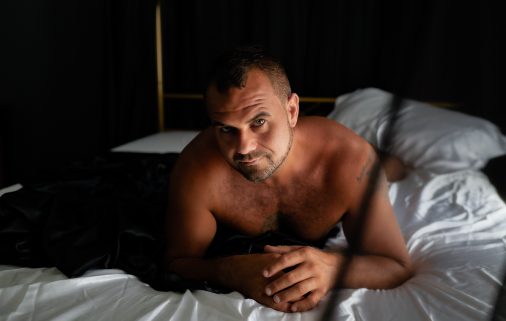 Man in the bed