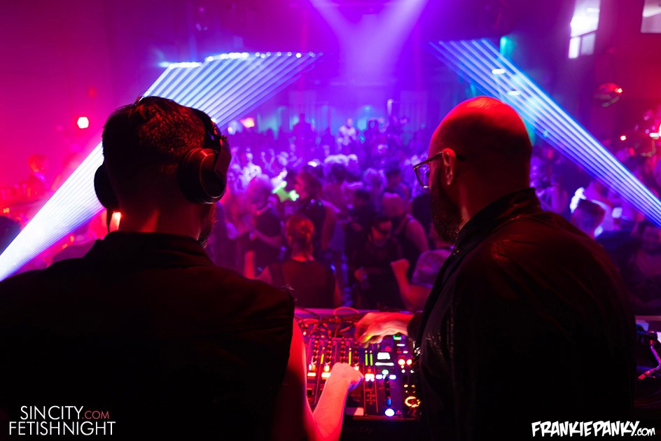 DJ in the club playing music