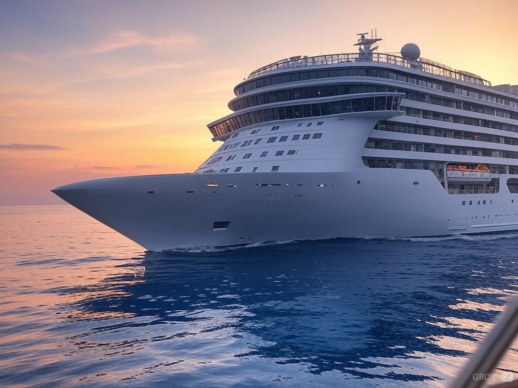 picture of a swinger cruise ship at sea