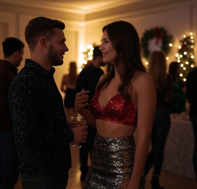 Picture of a swinger couple at a swinger holiday party