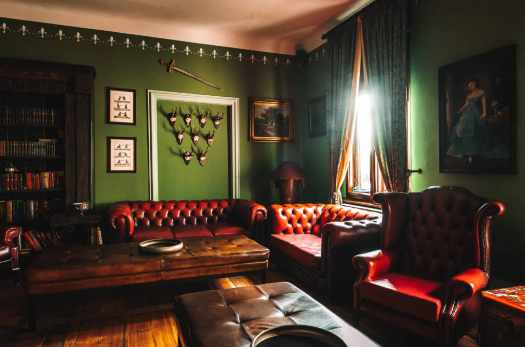 Guest room with couch