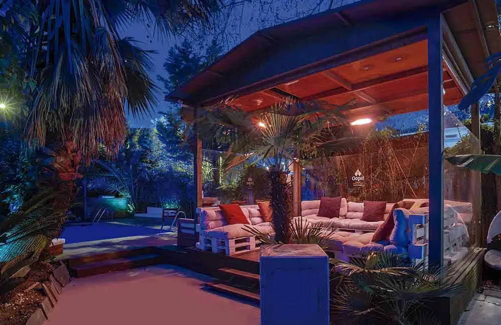 Picture of outdoor area at oops club in Barcelona, Spain