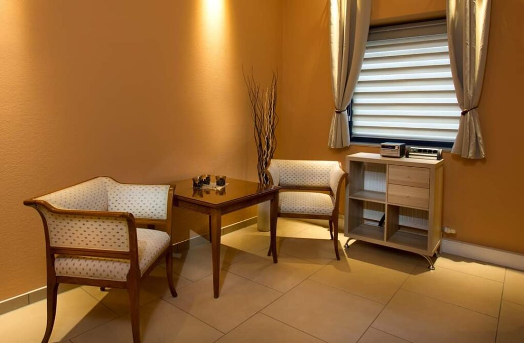 Coffee table in the club