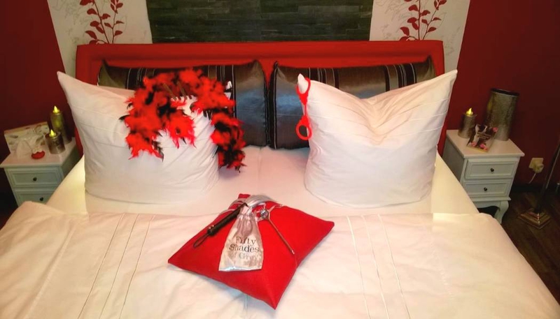 Bedroom with two pillows