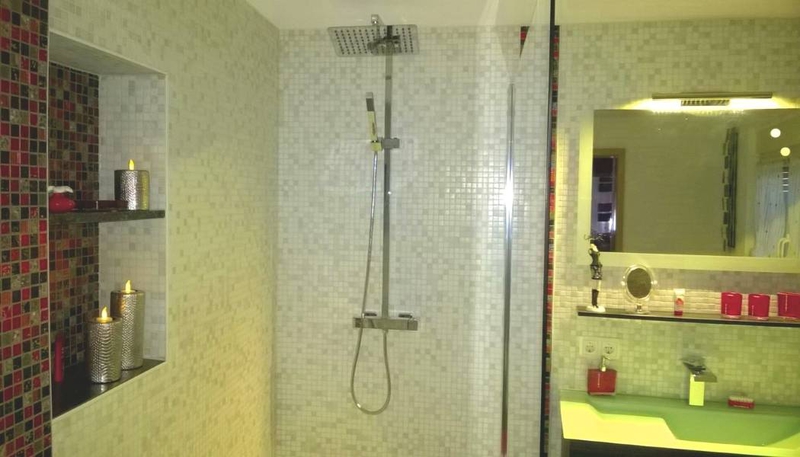 Shower in the bathroom