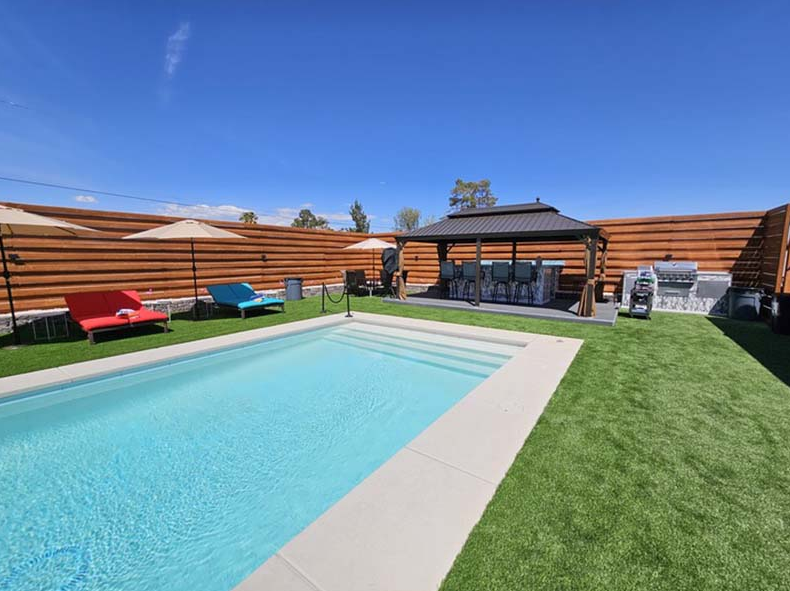 Swimming pool in the club