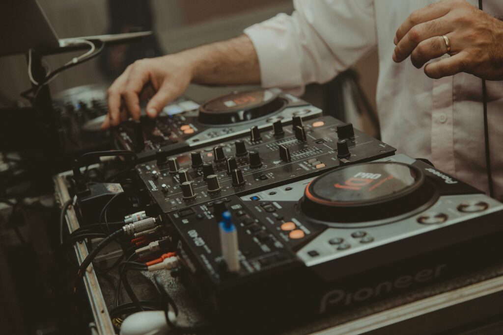 DJ playing music