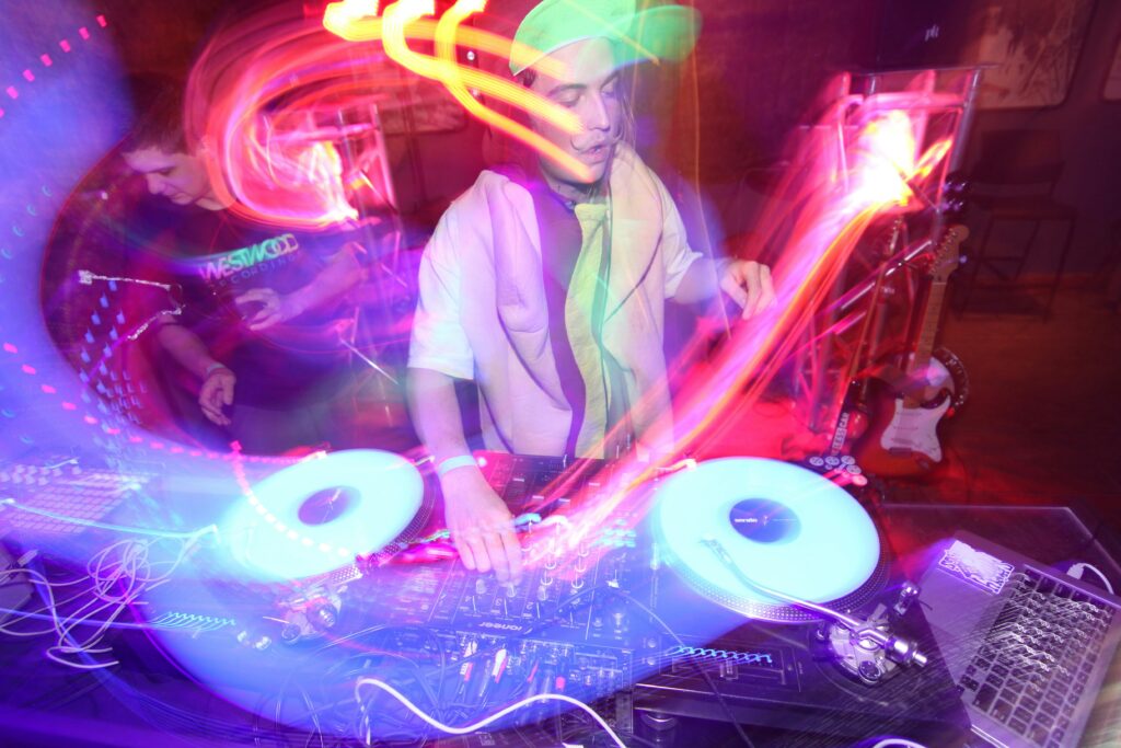 DJ playing music