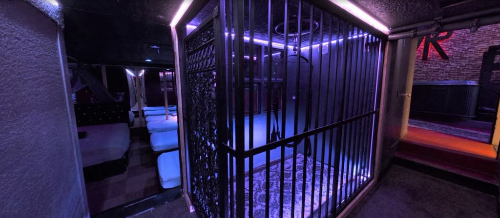 Big cage in the club