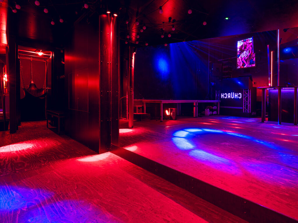 Club image in the floor