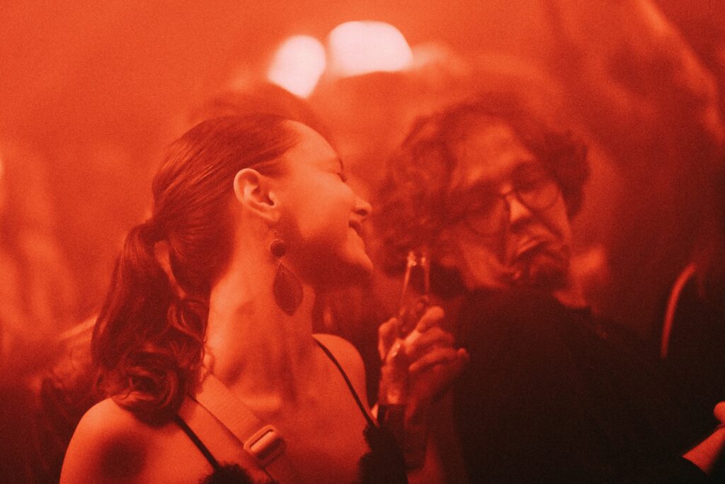 Man and woman in the club