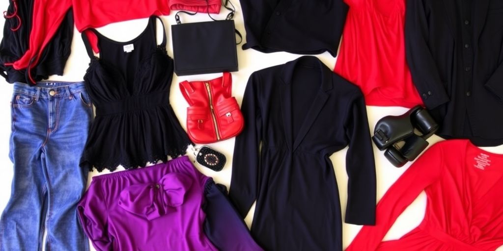 Colorful clothing representing swinger lifestyle fashion choices