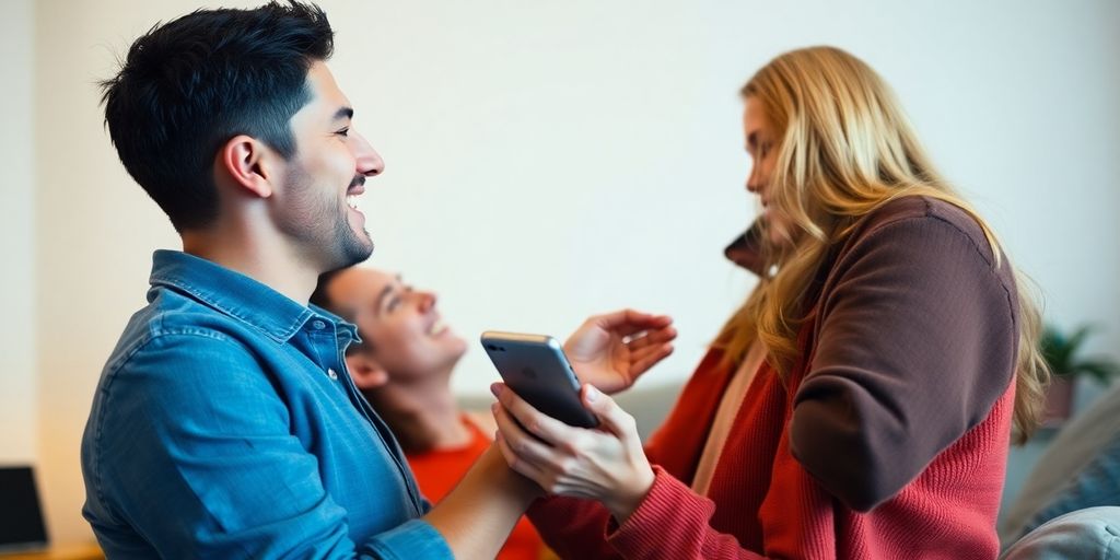 Couple enjoying an intimate moment in a cozy setting