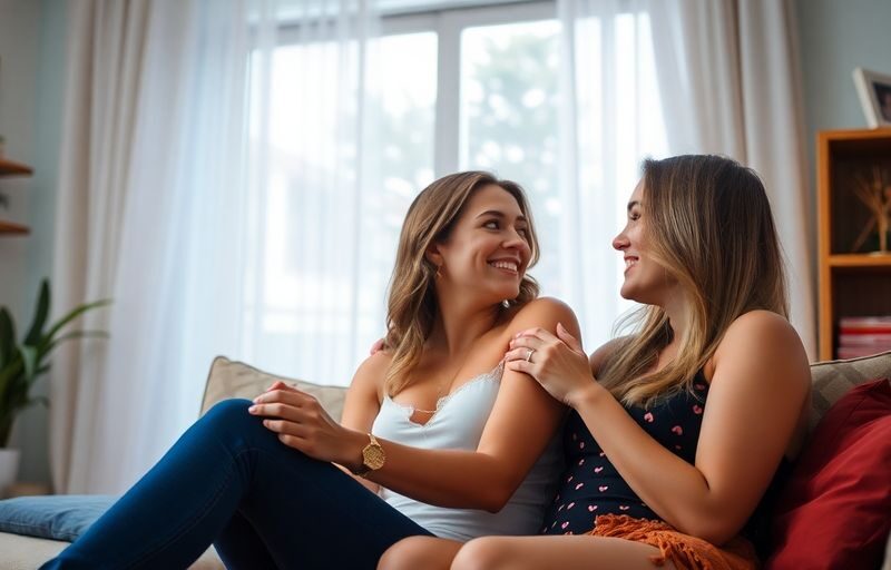 Couple enjoying intimacy, exploring relationship dynamics together.