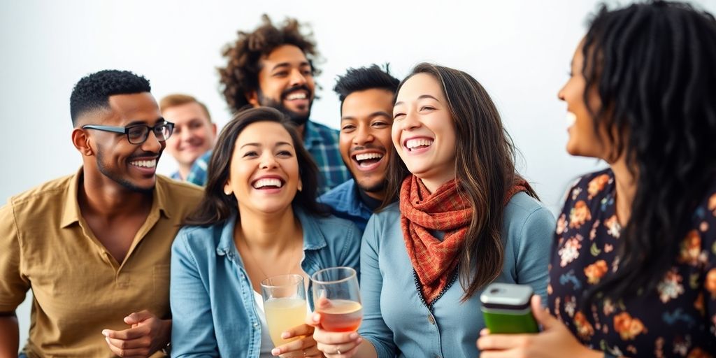 Couples enjoying time together in a lively social setting