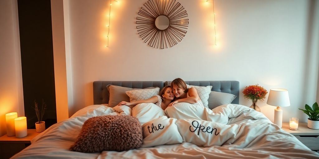 Cozy bedroom setup experience