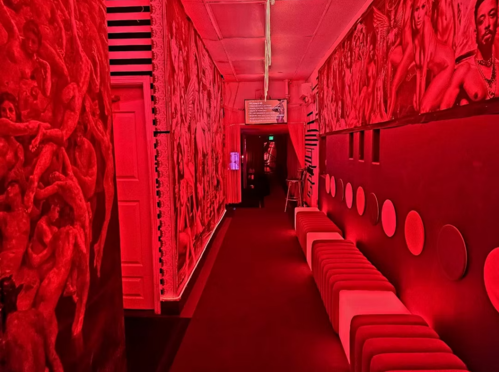 Room in the club with side chairs