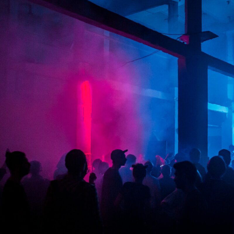 People hanging out in the club