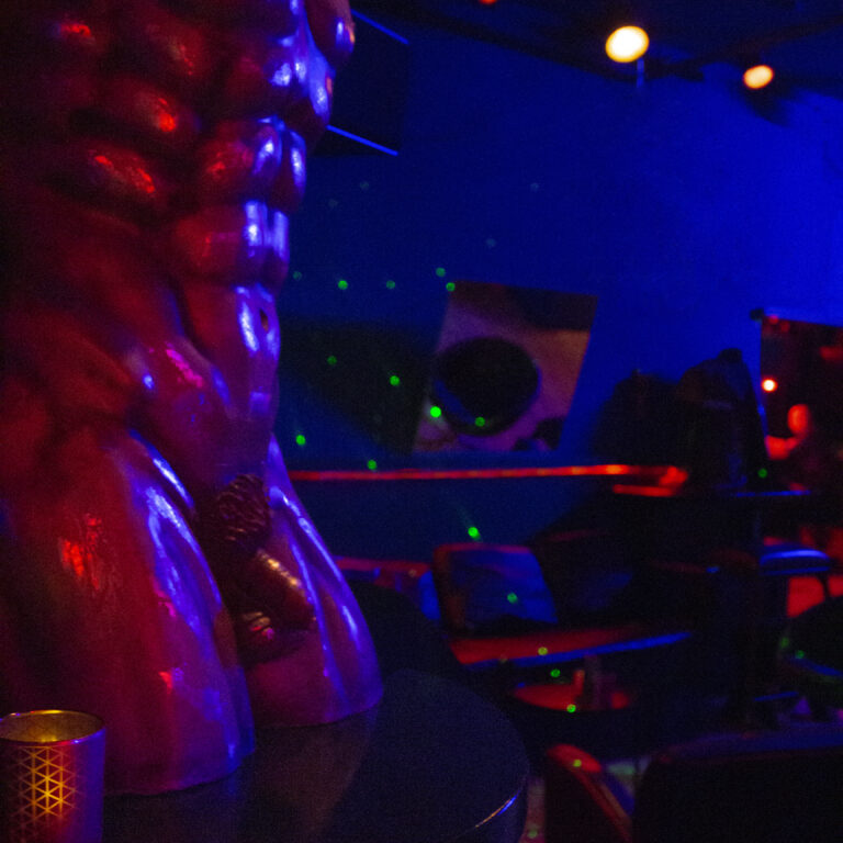 Statue of a naked man