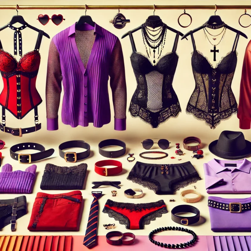 colorful clothing representing the swinger lifestyle in a vibrant and stylish display