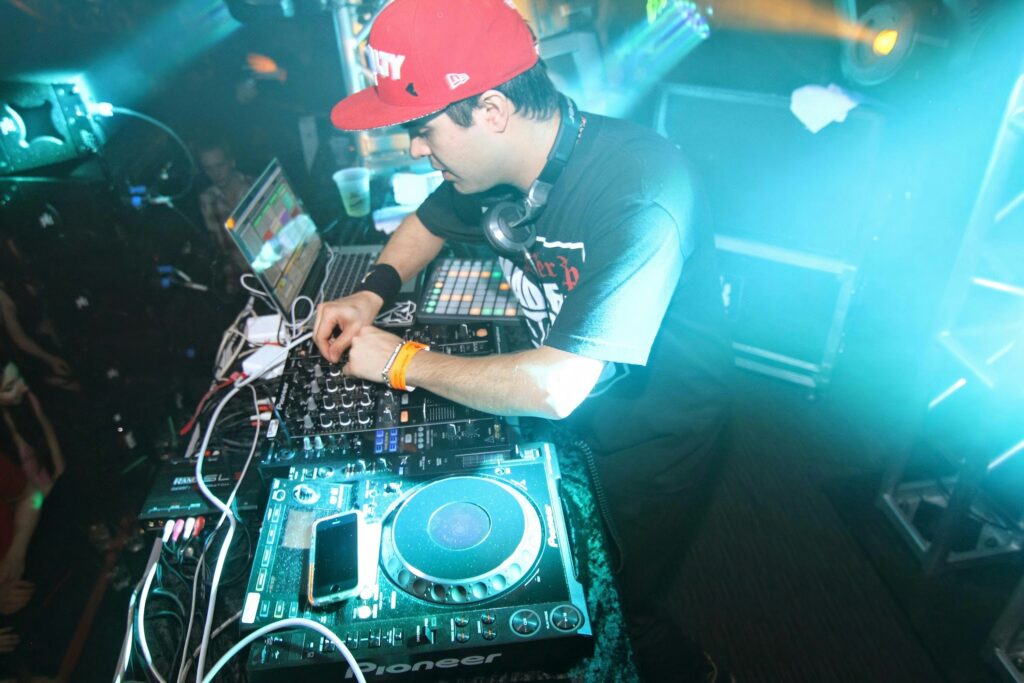 DJ playing music