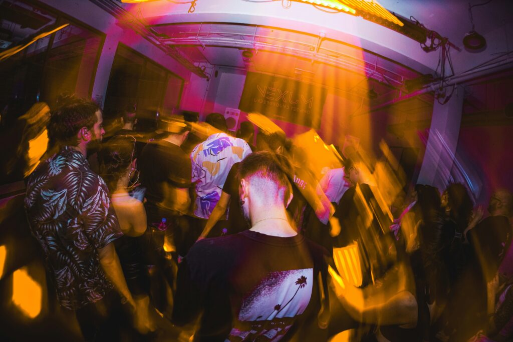 People standing in the crowd