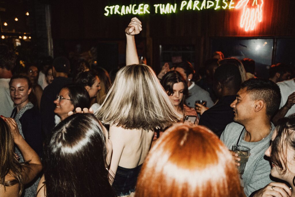 People dancing in the party