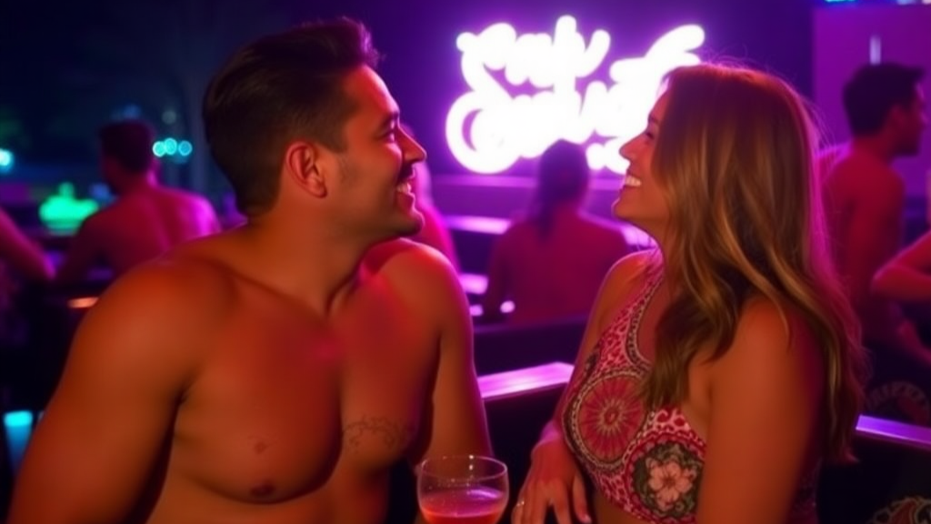 Couples enjoying nightlife at a Honolulu swinger club