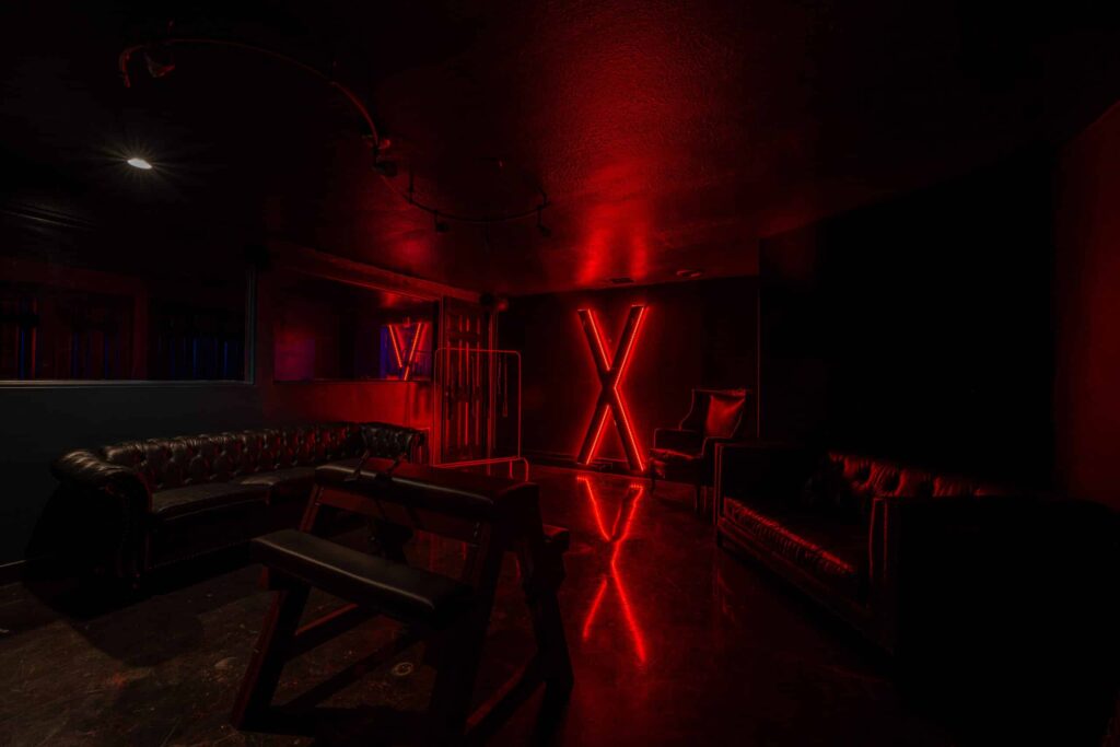 Letter X in the wall
