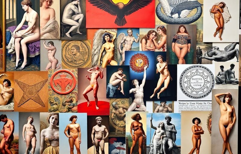 Collage of historical and modern sexual symbols.