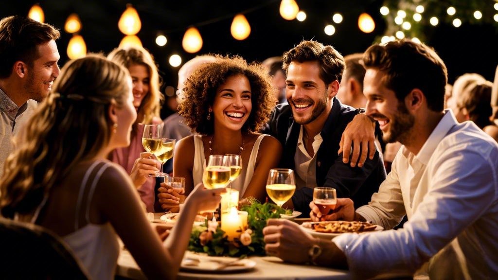 Couples enjoying a lively social event together.